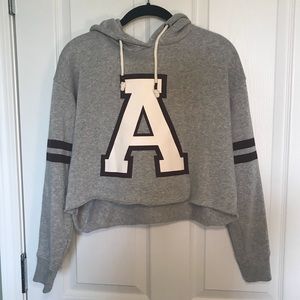 Forever 21 ‘A’ Hoodie Croptop